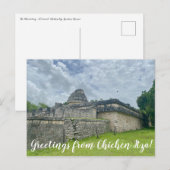 Carte Postale World2Celebrate : Salutations de Chichén Itzá! (Devant / Derrière)