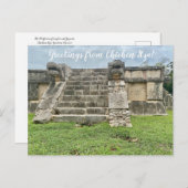 Carte Postale World2Celebrate : Salutations de Chichén Itzá! Pos (Devant / Derrière)