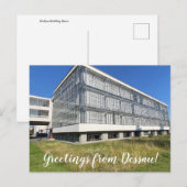 Carte Postale World2Celebrate : Salutations de Dessau! (Devant / Derrière)