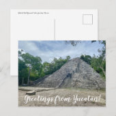 Carte Postale World2Celebrate : Salutations du Yucatán ! (Devant / Derrière)