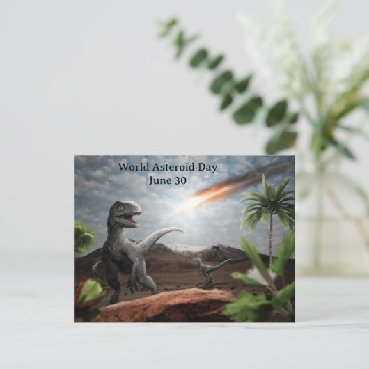 Carte postale World Asteroid Day (Debout devant)