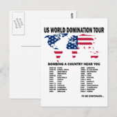 Carte Postale World Domination Tour (Devant / Derrière)