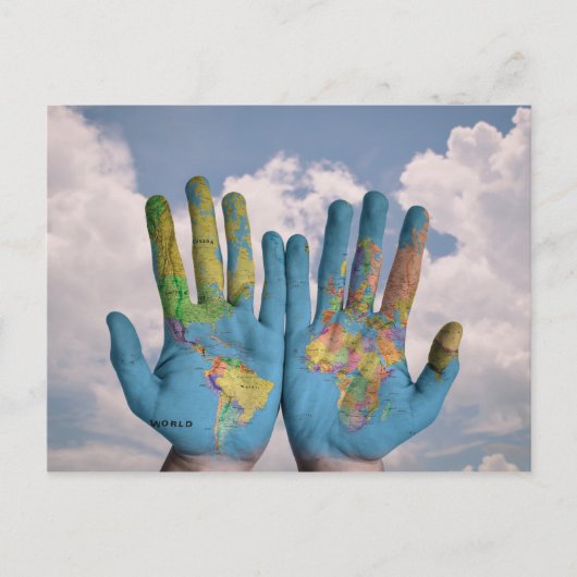 Carte postale "World in Your Hands" (Devant)