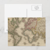Carte Postale World, Mercator's Projection 2 (Devant / Derrière)