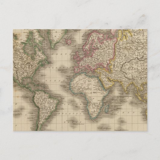 Carte Postale World, Mercator's Projection 2 (Devant)