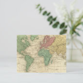 Carte Postale World on Mercators Projection (Debout devant)