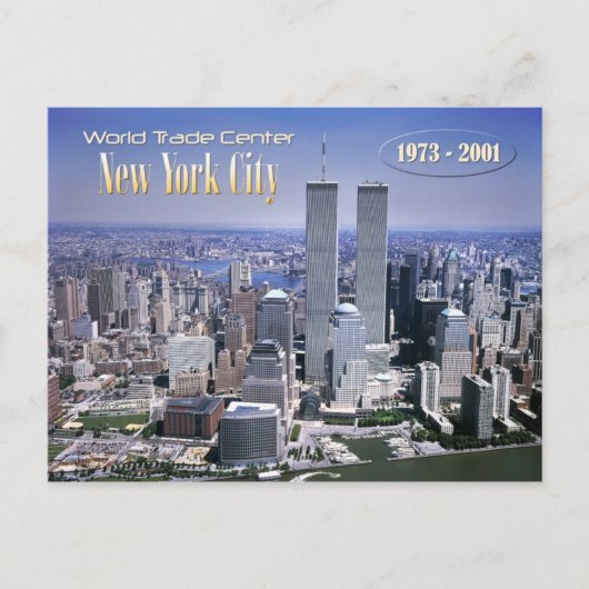Carte Postale World Trade Center et le skyline NYC (Devant)