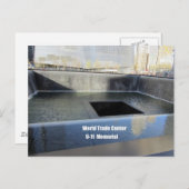 Carte Postale World Trade Center, mémorial du 11 septembre (Devant / Derrière)