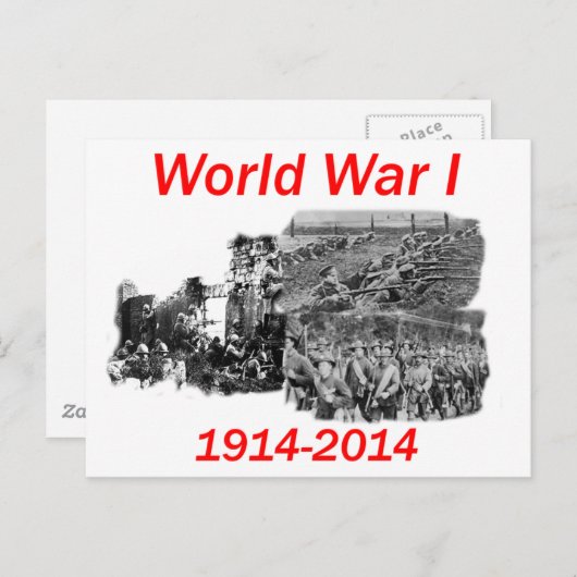 Carte Postale World War I (1914-2014) (Devant / Derrière)