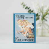 Carte Postale World War Postcards, War Bonds Poster - Pin up (Debout devant)