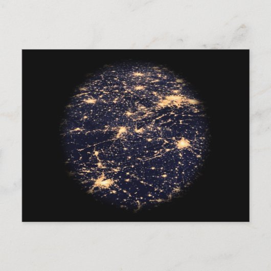 Carte postale World Wide Web Light Network (Devant)