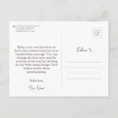 Carte Postale World's Best CNA - Certified Nurse Assistant Don (Dos)