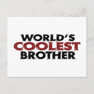 Carte Postale Worlds Coolest Brother