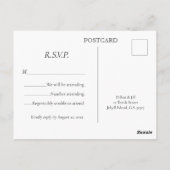 Carte Postale Wormsloe Lieu Green Live Oaks RSVP (Dos)