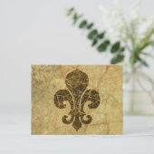 Carte Postale Worn Fleur De Lis (Debout devant)