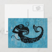 Carte Postale Worn Mermaid (Devant / Derrière)
