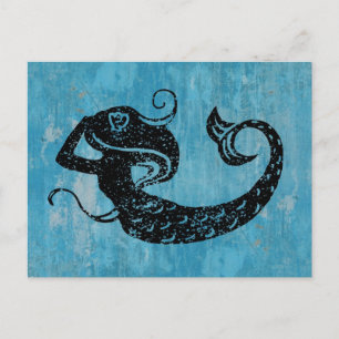 Carte Postale Worn Mermaid