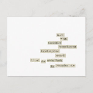 Carte Postale worte