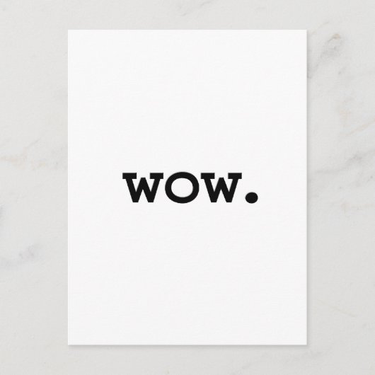Carte Postale wow. (Devant)