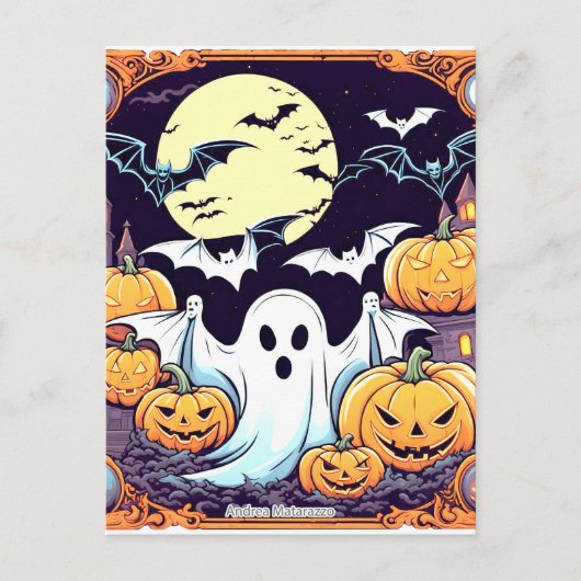 Carte Postale Wow Halloween Thrill (Devant)
