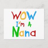 Carte Postale WOW Je suis un T-shirts et cadeaux Nana (Devant)