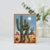 Carte Postale WPA Arizona Le Chat Cactus (Debout devant)