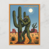 Carte Postale WPA Arizona Le Chat Cactus (Devant)