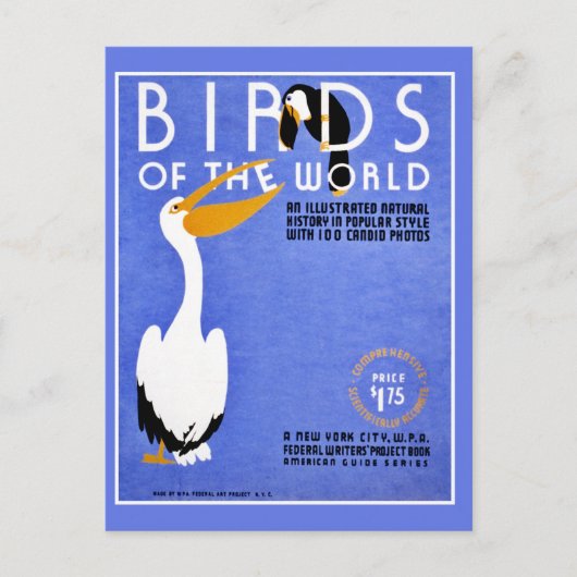 Carte Postale WPA Birds of the World (Devant)