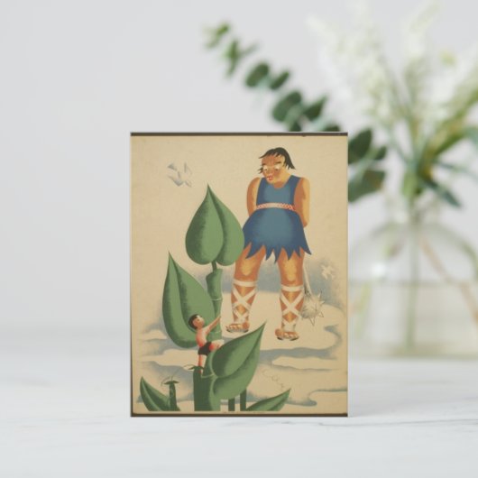 Carte postale-WPA-Jack et Beanstalk (Debout devant)