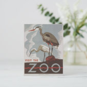 Carte Postale WPA - Le zoo (Debout devant)