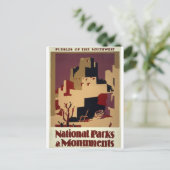 Carte Postale WPA - Parcs nationaux (Debout devant)
