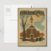 Carte postale WPA-Philadelphie (Devant / Derrière)