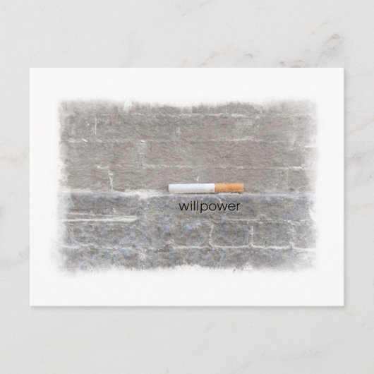 Carte Postale Wpower Cessez de fumer Dernière cigarette (Devant)