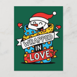Carte Postale Wrapped in Love Christmas