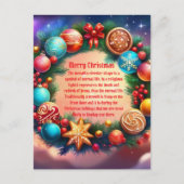 Carte Postale Wreath de Noël (Devant)