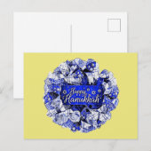Carte Postale Wreath Hanoukka (Devant / Derrière)