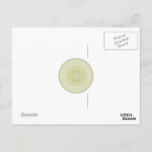 Carte Postale Wren. (Dos)