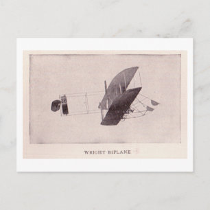 Carte Postale Wright Biplane