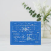 Carte Postale Wright Bros Plan directeur "Circulaire" 1903 (Debout devant)