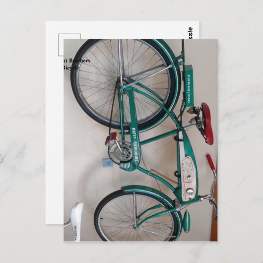 Carte Postale Wright Brothers Bicycle (Devant / Derrière)