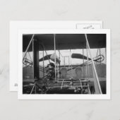 Carte Postale Wright Brothers Plane avec Pilot et (Devant / Derrière)