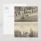 Carte Postale Wright, Résidences de Putnam (Devant / Derrière)