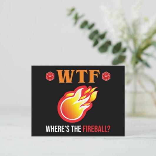 Carte Postale WTF - Où est The Fireball ? (Debout devant)