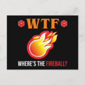 Carte Postale WTF - Où est The Fireball ? (Devant)