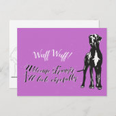 Carte Postale Wuff Wuff (Devant / Derrière)