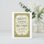 Carte Postale Wuthering Heights Bronte Quote (Debout devant)