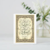 Carte Postale Wuthering Heights Bronte Quote (Debout devant)