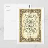 Carte Postale Wuthering Heights Bronte Quote (Devant / Derrière)