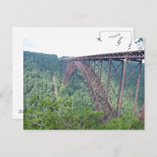 Carte Postale WV New River Gorge Bridge (Devant / Derrière)