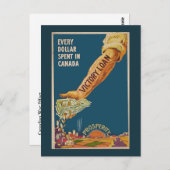 Carte Postale WW1 Bras canadien de prospérité (Devant / Derrière)